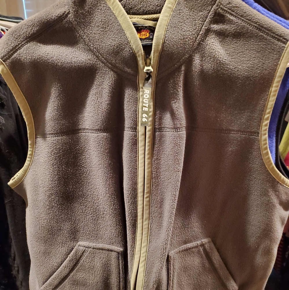Route 66 Vest womens 1X Fleece Full Zip Jacket